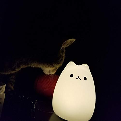 Mačka lampa, 16 boja silikonska Slatka Kitty noćna lampa za djecu spavaća soba Za male djevojčice