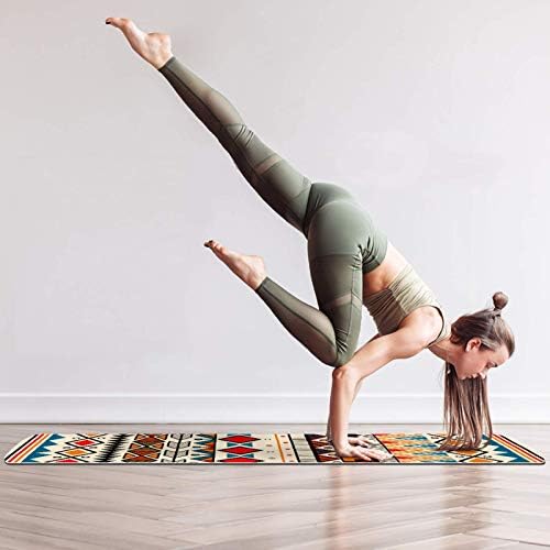 Unicey debela neklizajuća Vježba & amp; fitnes 1/4 prostirka za jogu sa Boho Bohemia printom za Yoga Pilates & amp; podna fitnes Vježba
