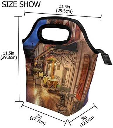 Vipsk torba za ručak šareni blokovi kutija za ručak, vodootporna torbica za piknik na otvorenom torbica za ručak torbe sa patentnim
