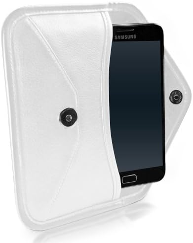 Boxwave futrola za Huawei Mate 10 Pro - Elite kožna messenger torbica, sintetička kožna poklopac kofer za kovertu za kovertu za Huawei Mate 10 Pro - bjelokosti bijeli