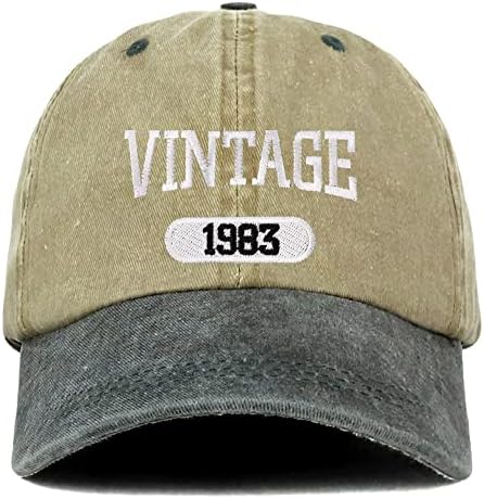 Trendi odjeća za odjeću Vintage 1983 izvezena 40. rođendan meka kruna oprala pamučna kapa