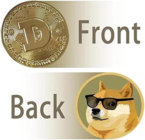 Challenge Coin Creative Dogecoin Souvenirsgold pobrijani kovanice Komplementacija kovanica Ogromni fizički pokloni Zlatna kolekcija