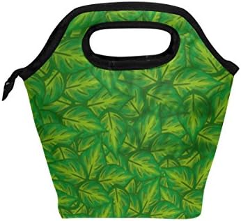 Vipsk torba za ručak zeleno lišće kutija za ručak, vodootporna torbica za piknik na otvorenom torbica za ručak torbe sa patentnim
