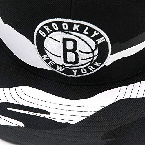 Mitchell & Ness Brooklyn Nets Snapback za muškarce - crno / tamno siva / bijeli Camo - NBA košarkaška kapa za muškarce