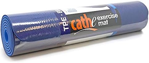 Cathe Blue Eco-Friendly Extra Thick TPE Yoga exercise Mat-savršen za jogu, pilates, vježbe na podu, osnovni trening, trening snage,