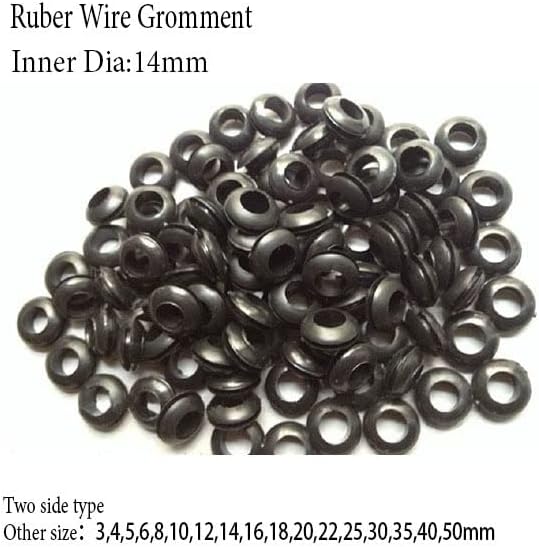 14 mm plastični žica Gromet, dvostruka strana, unutrašnja žičana izlaza, električna utičnica žica Garland, gumeni gromet, nosač, cvrkut
