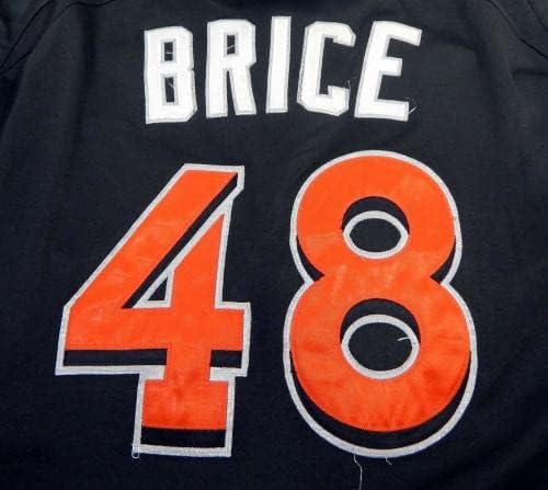 2012-13 Miami Marlins Austin Brice 48 Igra Polovni Black Jersey St BP 48 DP18502 - Igra Polovni MLB dresovi