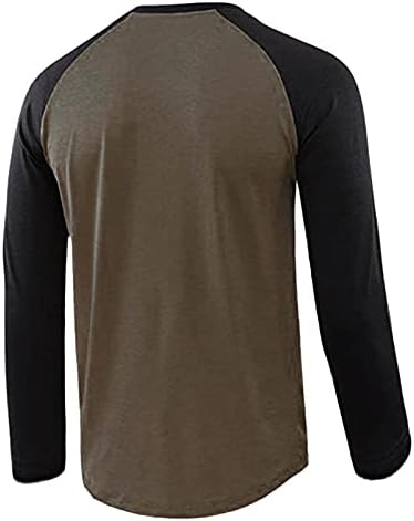 Muške košulje Slim Fit boja umetak T-Shirt Casual muške Top miješana bluza ramena Dugi rukav muške
