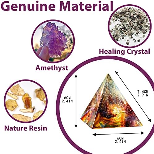 Kristali zacjeljivanje orgone piramide, orgonitne piramide za pozitivan dekor za meditaciju energije, Crystal piramida čakre za zaštitu