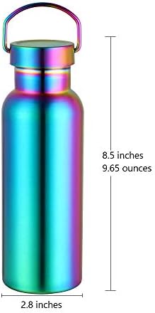 17 OZ 304 boce od nehrđajućeg čelika Boja milosrdne zidne vakuumske metalne vodene boce za vodu ECO Friendly Shatseoff Otporni otporne na otporne na vrhu Sportske boce za vodu za vanjsku, dugu, komplet od 1
