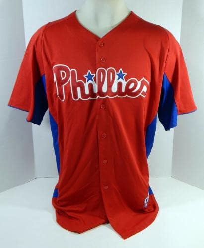 2011-13 Philadelphia Phillies Peter Lavin # 2 Igra Polovna Crvena dresa ST BP 46 822 - Igra Polovni MLB dresovi