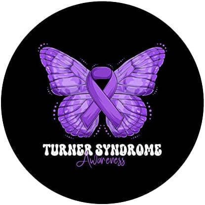 Mjesec svijesti o sindromu Turnera Purple vrpce Leptir