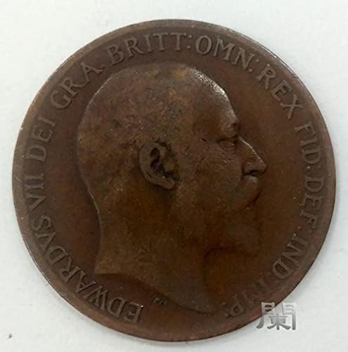 Evropski novčići za britanske novčiće 1910 Edward Sedam 1 daljinski kovanice