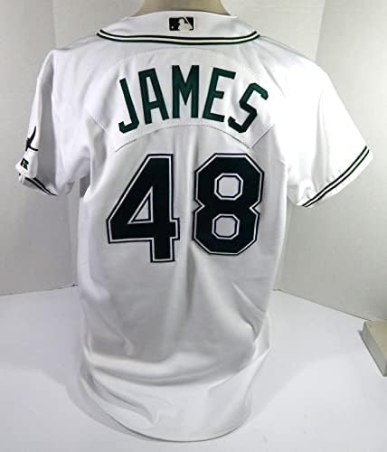 Tampa Bay Devil Rays James 48 Izdana bijela Jersey 50 DP40820 - Igra Polovni MLB dresovi