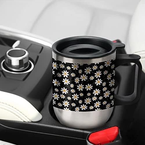 Daisy uzorak 14 oz Travel Throp za kavu od nehrđajućeg čelika vakuum izolirana čaša sa poklopcem