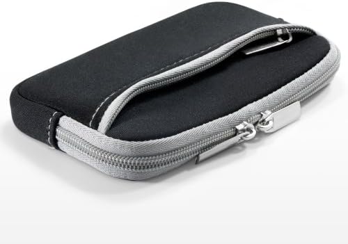 Boxwave futrola za Huawei P30 - Softsuit sa džepom, mekani torbica Neoprene poklopac džep sa zatvaračem za Huawei P30 - Jet crni sa