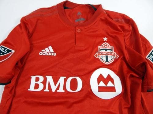 2019 Toronto FC Justin Morrow Br. 2 Igra Polovna potpisana crvena dresa M DP38542 - Nogometni dresovi za autogradnji
