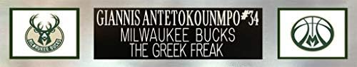 Giannis Antetokounmpo autogrameni zeleni Milwaukee Bucks dres - Lijepo matted i uokviren - ručni potpisan od Giannis i certificirani