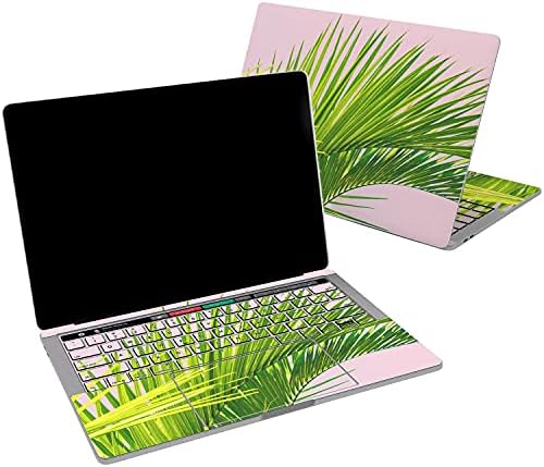 Lex alterna vinilna koža kompatibilna sa MacBook Air 13 inča MAC Pro 16 Retina 15 12 2020 2019 2018 Jednostavno tropsko palmino list zeleni pastel lijepa djevojka laptop Trackpad dizajn naljepnica naljepnica naljepnica