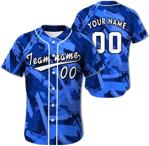 Prilagođeni baseball dres kamuflažnog ispisa Personalizirani ime Broj tima Košulje Baseball Softball Tim uniforme