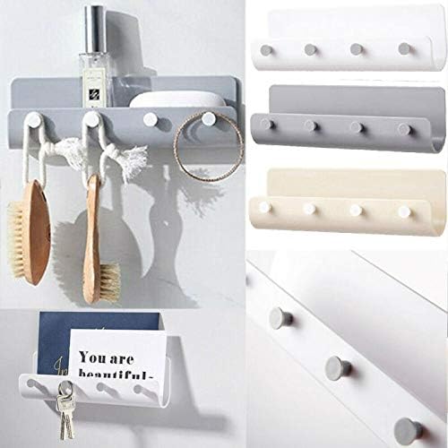 NO-LOGO WJDWJ 4 kuke za ključeve nosač nosača zidne montiranje Organizator tipke za privjesak za pohranu kućica za pohranu zidova
