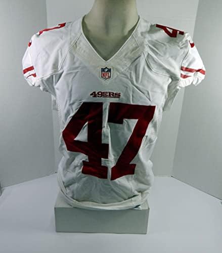 2013 San Francisco 49ers Kevin McDermott 47 Igra izdana Bijeli dres 44 DP34768 - Neincign NFL igra rabljeni dresovi