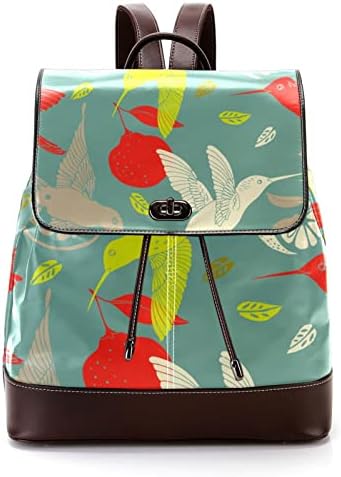 VBFOFBV ruksak za ženske pantalonske ruksak za laptop Travel Casual torba, moderna vintage Art Hummingbird uzorak limuna