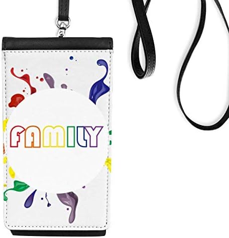 LGBT Rainbow Flag Forly Art Deco poklon modni telefon novčanik torbica Viseće torbice Crni džep