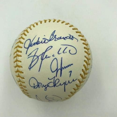 Lijepi pobjednici zlatnih rukavica potpisali su bejzbol 19 Sigs Gary Carter Bill Mazeroski - MLB rukavice s autogramom