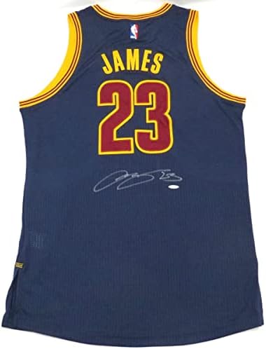 LeBron James Cleveland Cavaliers Autogramirani autentični Blue Adidas Jersey Uda Gornja paluba Ovjerena - autogramirani NBA dresovi