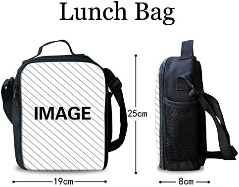 Showudesigns Butterfly ruksak s kutijom za ručak Set Teen Girls Kids School Bag i bag za ručak Olovka za olovku Postavite dječja knjiga