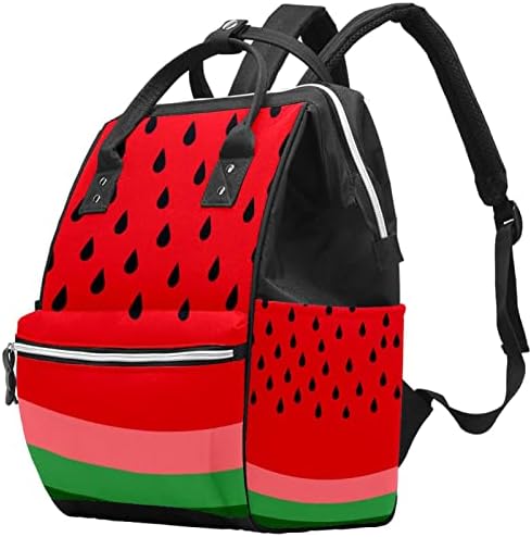 Guerotkr putnički ruksak, vrećice za pelene, ruksak pelena, crvena lubenica