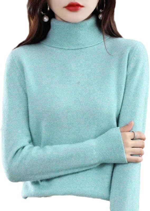 Vuneni džemper Ženska zimska kornjača pulover navojni navojni dugi rukavi Pleteni džemper