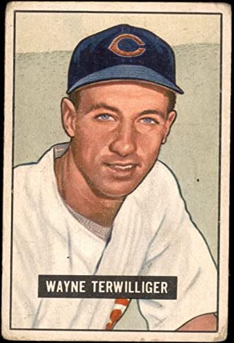 1951 Bowman 175 Wayne Terwilliger Chicago Cubs GD + MUBI